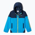 Giacca a vento Columbia Flash Challenger da bambino blu bussola/collegiate navy