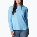 Felpa donna Columbia Sun Trek EU Pullover con cappuccio vista blue heather trekking 3