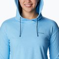 Felpa donna Columbia Sun Trek EU Pullover con cappuccio vista blue heather trekking 5