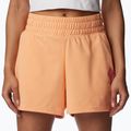 Pantaloncini da trekking Columbia Logo III French Terry donna pesca/ geranio selvatico 4