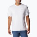 Camicia da trekking da uomo Columbia Tech Trail Graphic bianco/palma grafica tonale