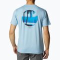 Columbia Tech Trail Graphic Uomo Camicia da trekking con grafica tonale jet stream hthr/palmscape 2