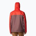 Giacca antipioggia Columbia Hikebound da uomo, color uvetta chiara e piccante 6