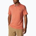 Columbia Nelson Point Polo arancione deserto da uomo per il trekking 3