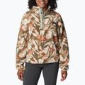 Columbia Helvetia Cropped 1/2 felpa da trekking da donna in gesso/floricoltura 4