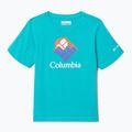 Maglietta da trekking Columbia Valley Creek Graphic per bambini, colore acqua brillante/gemscape graphic