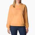 Felpa trekking donna Columbia Logo III French Terry pesca geranio selvatico