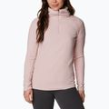 Felpa trekking da donna Columbia Glacial IV 1/2 Zip rosa polveroso