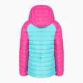 Piumino Columbia Powder Lite da bambino con cappuccio geyser/ghiaccio rosa 2