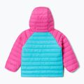 Piumino Columbia Powder Lite da bambino con cappuccio geyser/ghiaccio rosa 6