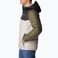 Piumino Columbia Powder Lite da uomo con cappuccio verde pietra scuro/squalo/verde pietra 2