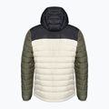 Piumino Columbia Powder Lite da uomo con cappuccio verde pietra scuro/squalo/verde pietra 9