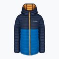 Piumino Columbia Powder Lite da bambino con cappuccio indaco brillante/collegiate navy