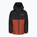 Piumino Columbia Powder Lite con cappuccio per bambini rosso warp/shark