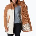 Columbia Mountain Croo II Mid Down cappotto da donna gesso/marrone cammello 5