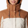 Columbia Mountain Croo II Mid Down cappotto da donna gesso/marrone cammello 6