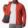 Felpa Columbia Fast Trek II wrap da uomo in pile rosso 5
