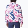 Felpa in pile da donna Columbia Helvetia Cropped 1/2 cosmos floristic print/eve/salmon rose 2