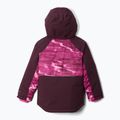 Giacca da sci Columbia Mighty Mogul III Print rosa ghiaccio/ moonvista per bambini 2