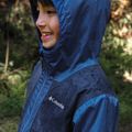 Giacca da pioggia Columbia Rainy Trails II Fleece mountain blue/ collegiate navy slub per bambini 9