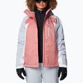 Giacca da sci Columbia Snowy Summit Ins rosa agave/bianco/grigio cirro da donna 4