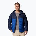 Piumino Columbia Powder Lite II da uomo con cappuccio blu montagna/marino collegiale 4