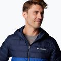 Piumino Columbia Powder Lite II da uomo con cappuccio blu montagna/marino collegiale 6