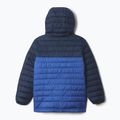 Piumino Columbia Powder Lite II con cappuccio blu montagna/marino collegiale per bambini 2