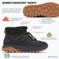 Stivaletti da neve da donna Columbia Snowtrot Shorty black/sea salt 8