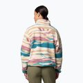 Columbia Helvetia II Printed Cropped Half Snap Felpa in pile da donna River Blue/Rogue Walleye 3