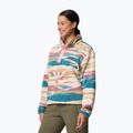 Columbia Helvetia II Printed Cropped Half Snap Felpa in pile da donna River Blue/Rogue Walleye 4