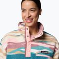 Columbia Helvetia II Printed Cropped Half Snap Felpa in pile da donna River Blue/Rogue Walleye 5