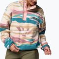 Columbia Helvetia II Printed Cropped Half Snap Felpa in pile da donna River Blue/Rogue Walleye 6