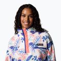 Columbia Helvetia II Printed Cropped Half Snap felpa in pile da donna sea salt/pasteled multi 5