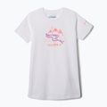 Columbia Mission Lake Graphic, camicia da trekking per bambini, bianca e con trama a forma d'acqua
