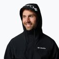 Giacca softshell Columbia Challenger II Windbreaker nera da uomo 4