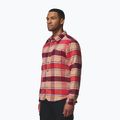 Camicia uomo Columbia Windward II rich wine trapper windowpane 4