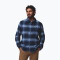 Camicia da uomo Columbia Windward II collegiate navy blurred ombre