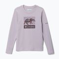 Maglia da trekking a manica lunga per bambini Columbia Hazeldel Hill Graphic Tee lavender pearl/barely printed