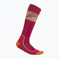 Calze da sci Icebreaker donna Ski+ Light OTC Alps 3D electron rosa/terra/neve