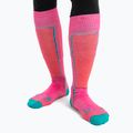 Calze da sci icebreaker Ski+ Medium OTC da uomo tempo/verde fluo/terra 2