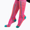 Calze da sci icebreaker Ski+ Medium OTC da uomo tempo/verde fluo/terra 4