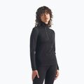 Felpa termica da donna icebreaker 260 Tech LS Half Zip nera
