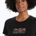Icebreaker Tech Lite II Mountain Geology maglia da trekking donna nero 4