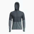 Icebreaker Merino 200 RealFleece Descender Zip Hoodie Uomo abisso/blu cenere/nero