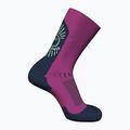 Icebreaker calze da trekking da uomo Merino Hike+ Light Crew IB Solar passion/royal navy/mint 2