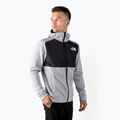 Felpa trekking da uomo The North Face MA FZ grigio chiaro hthr/nero