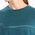 Camicia da trekking Icebreaker Tech Lite II Cadence Paths da uomo, greenglory 4
