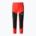 Pantaloni da trekking da uomo The North Face Felik Slim Tapered rosso fuoco/nero
