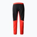 Pantaloni da trekking da uomo The North Face Felik Slim Tapered rosso fuoco/nero 2